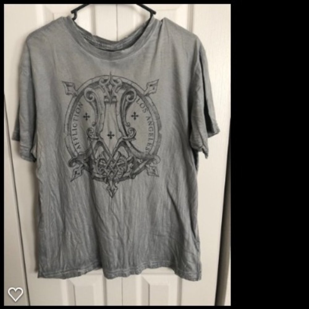 Affliction Men's Shirt - Vintage Style - Size XL